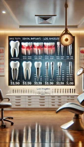 Comparison chart of dental implant types and costs